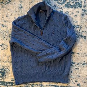 Ralph Lauren cable knit half zip